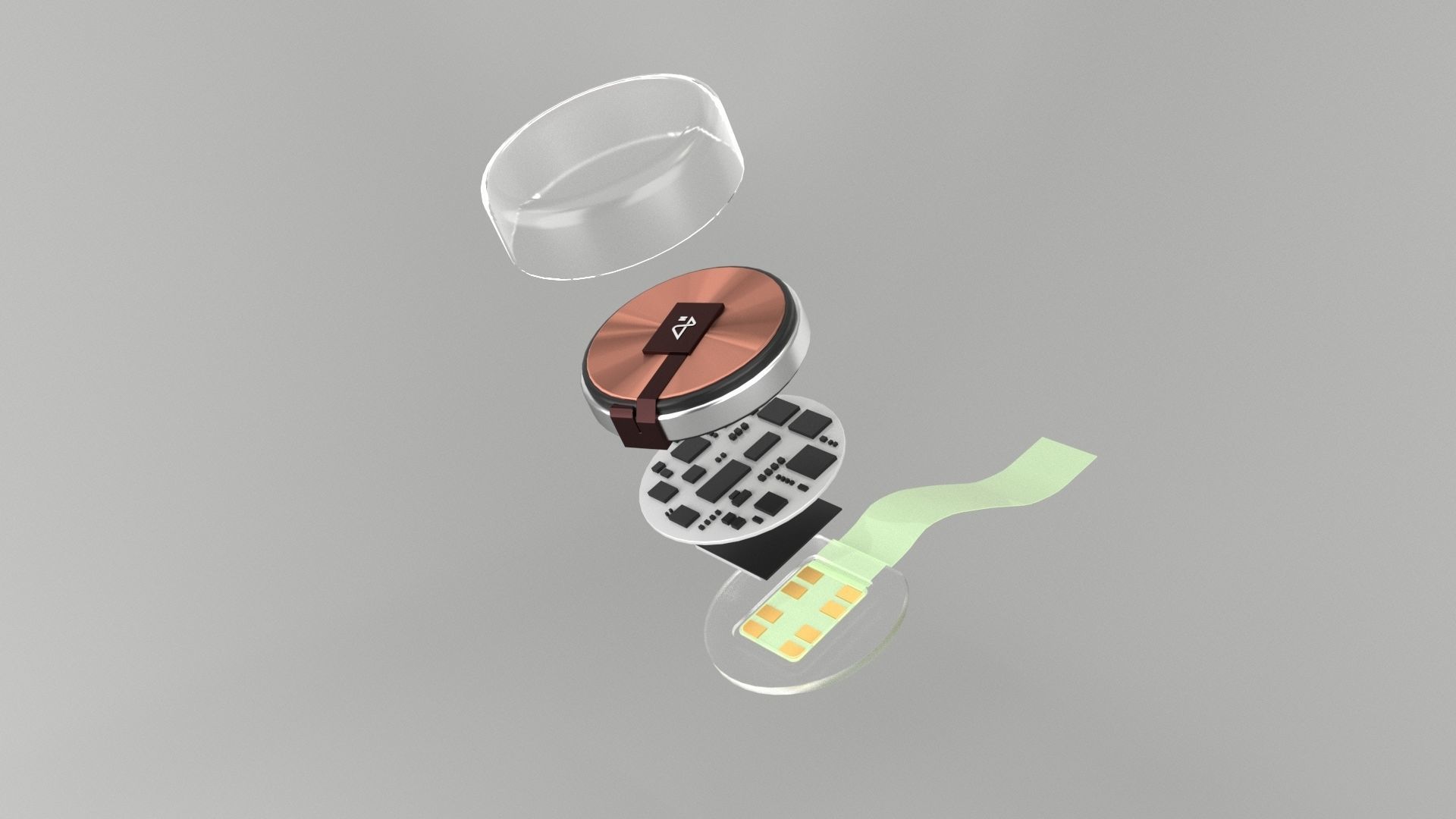 NeuraLink usb charger connected to clock 3D model_5