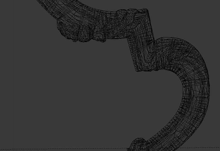 Classic Carved Bed 3D model 03 3D model_5