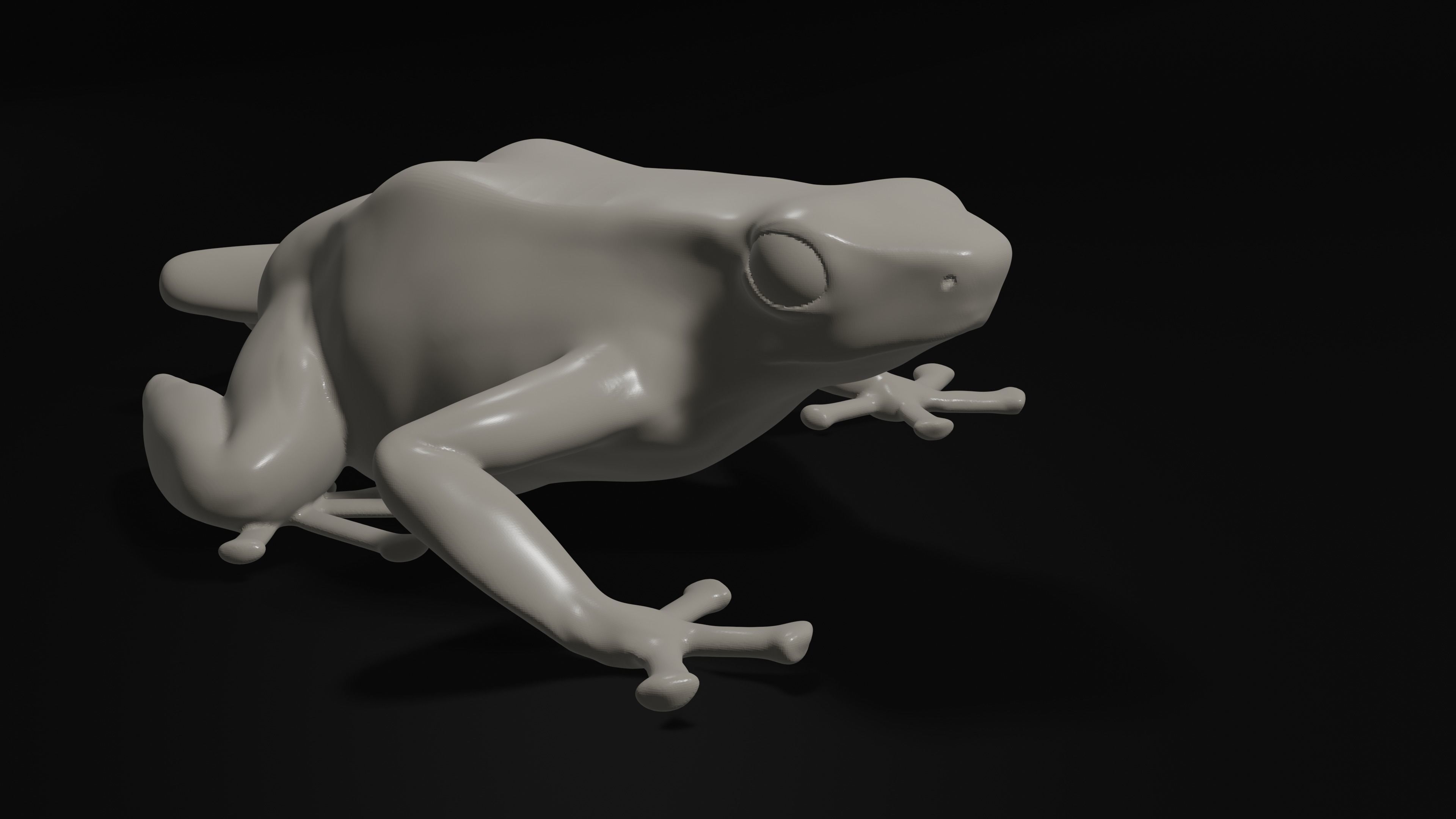 Dendrobate Auratus poison dart frog in 3 poses 3D print model_1