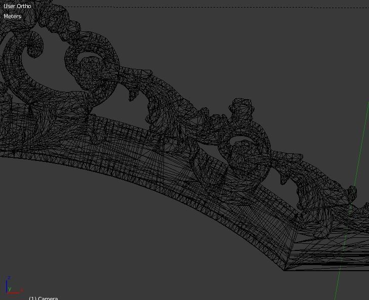 Classic Carved Bed 3D model 04 3D model_6