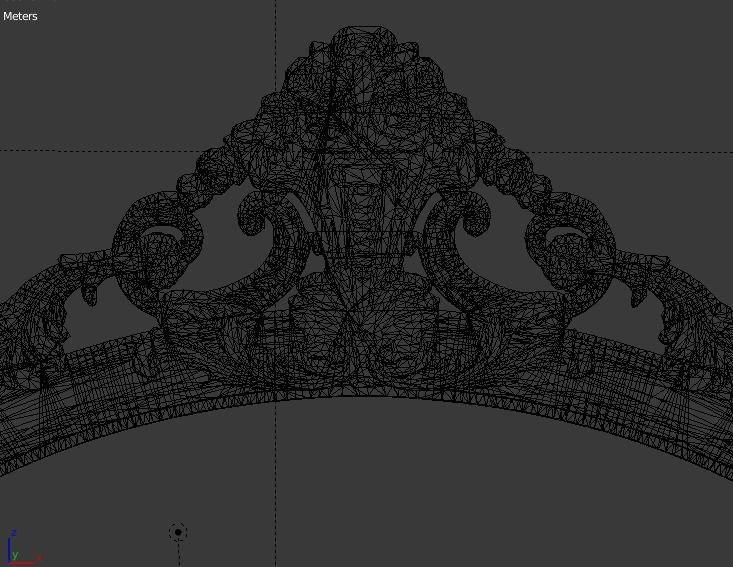 Classic Carved Bed 3D model 04 3D model_5