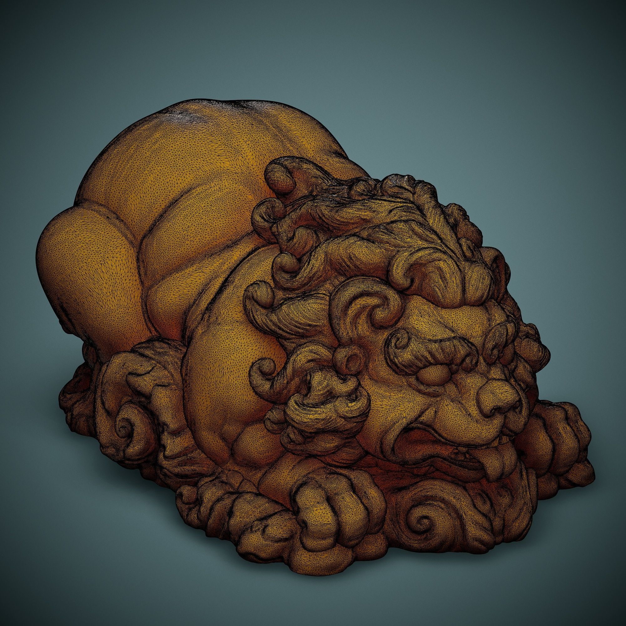 Cool Lion Free 3D print model_3