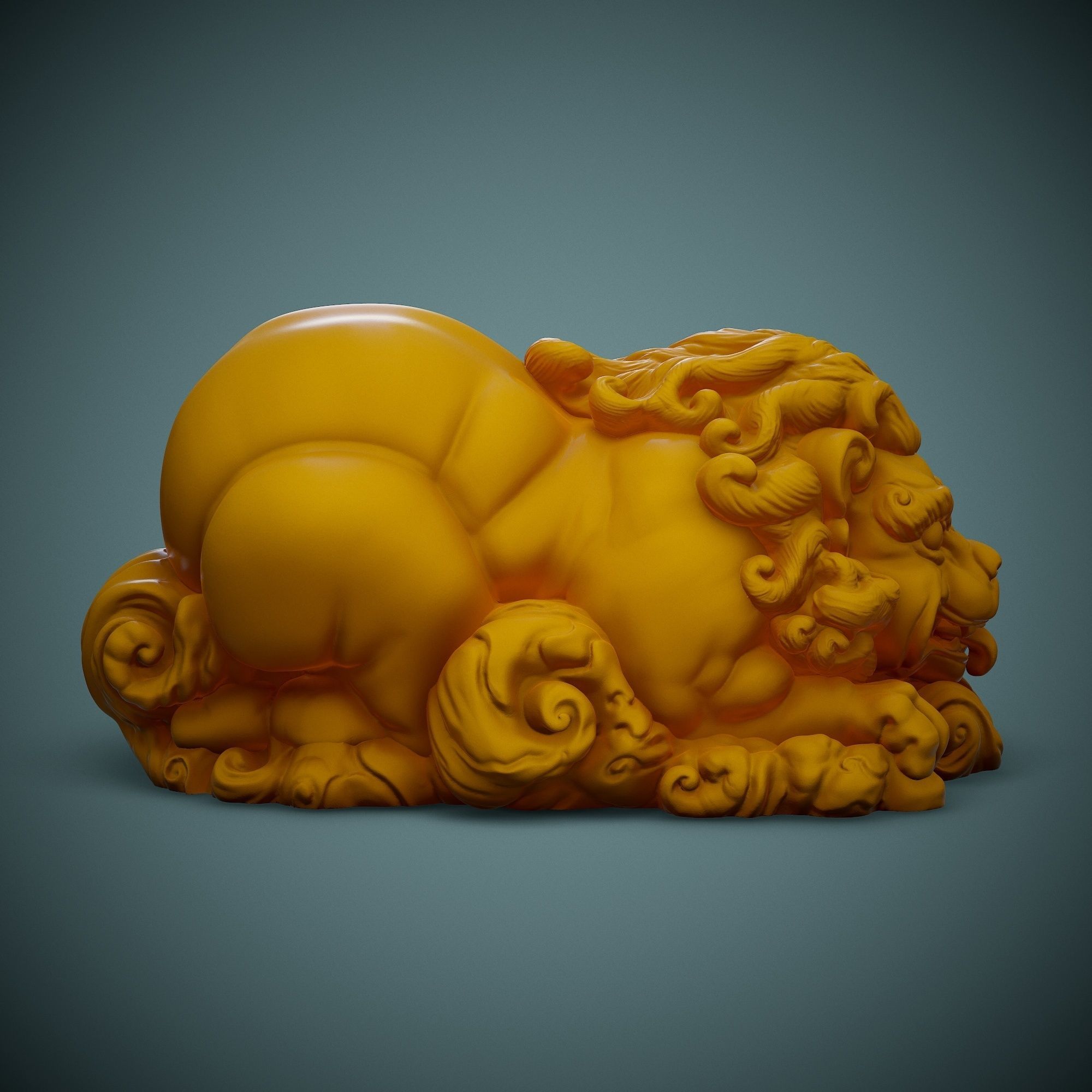Cool Lion Free 3D print model_1