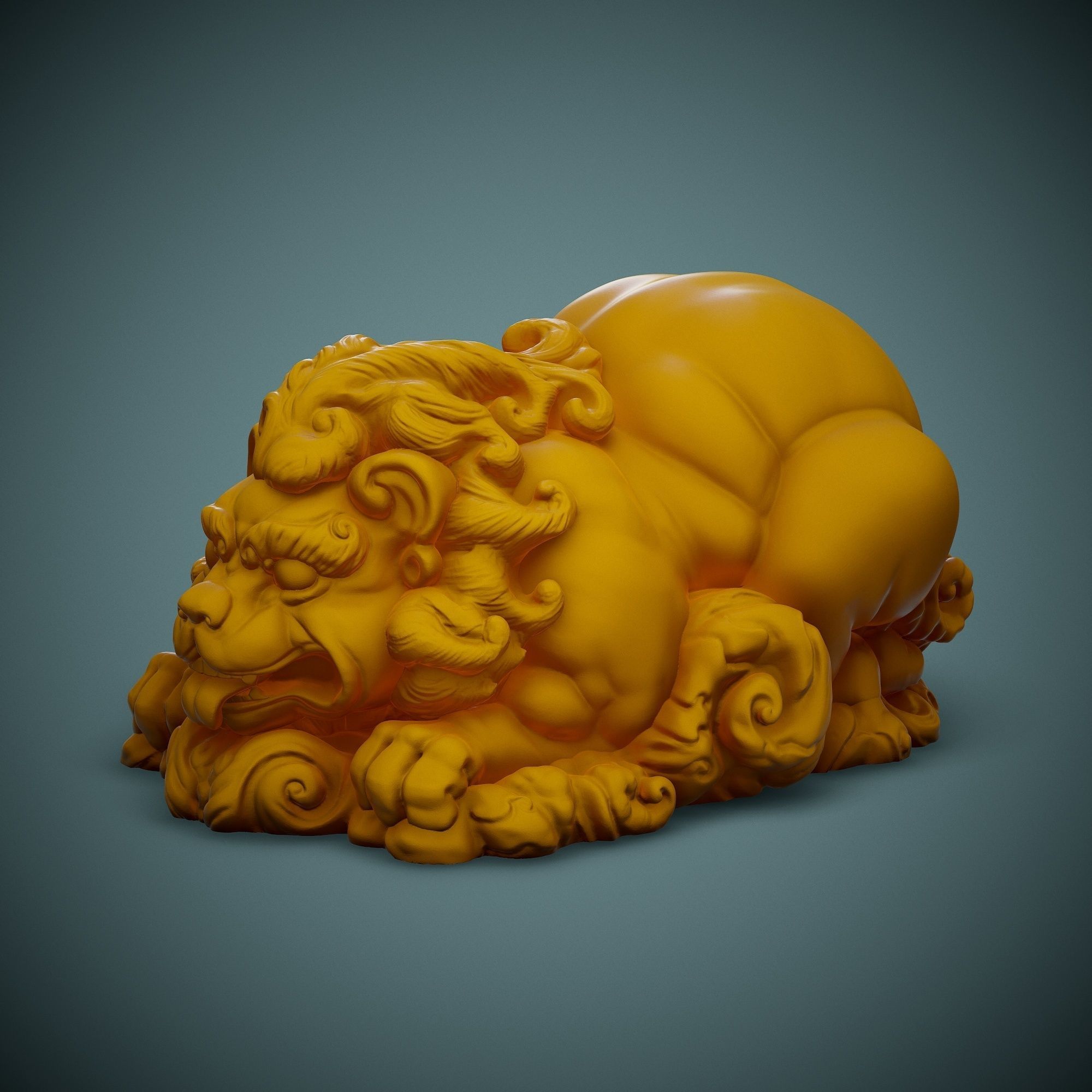 Cool Lion Free 3D print model_2