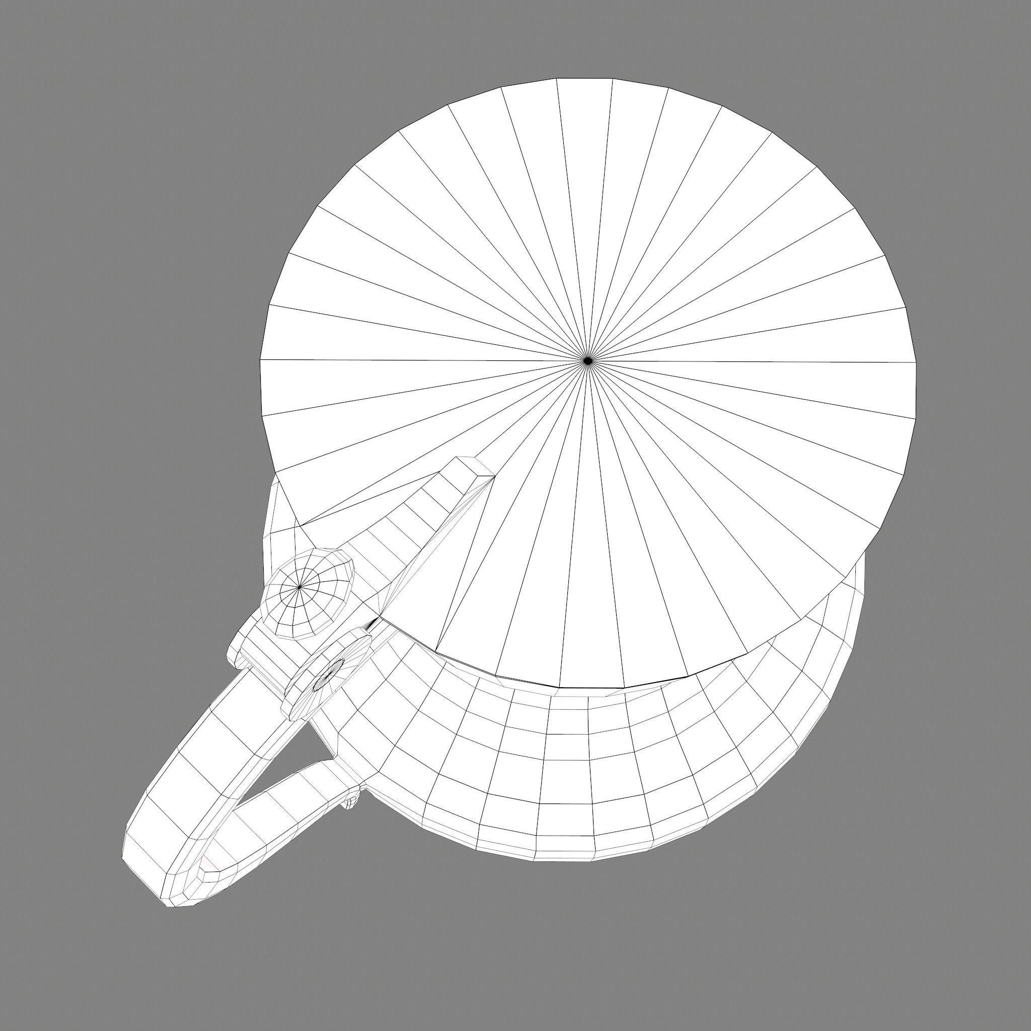 Pewter Jug Low-poly 3D model_32