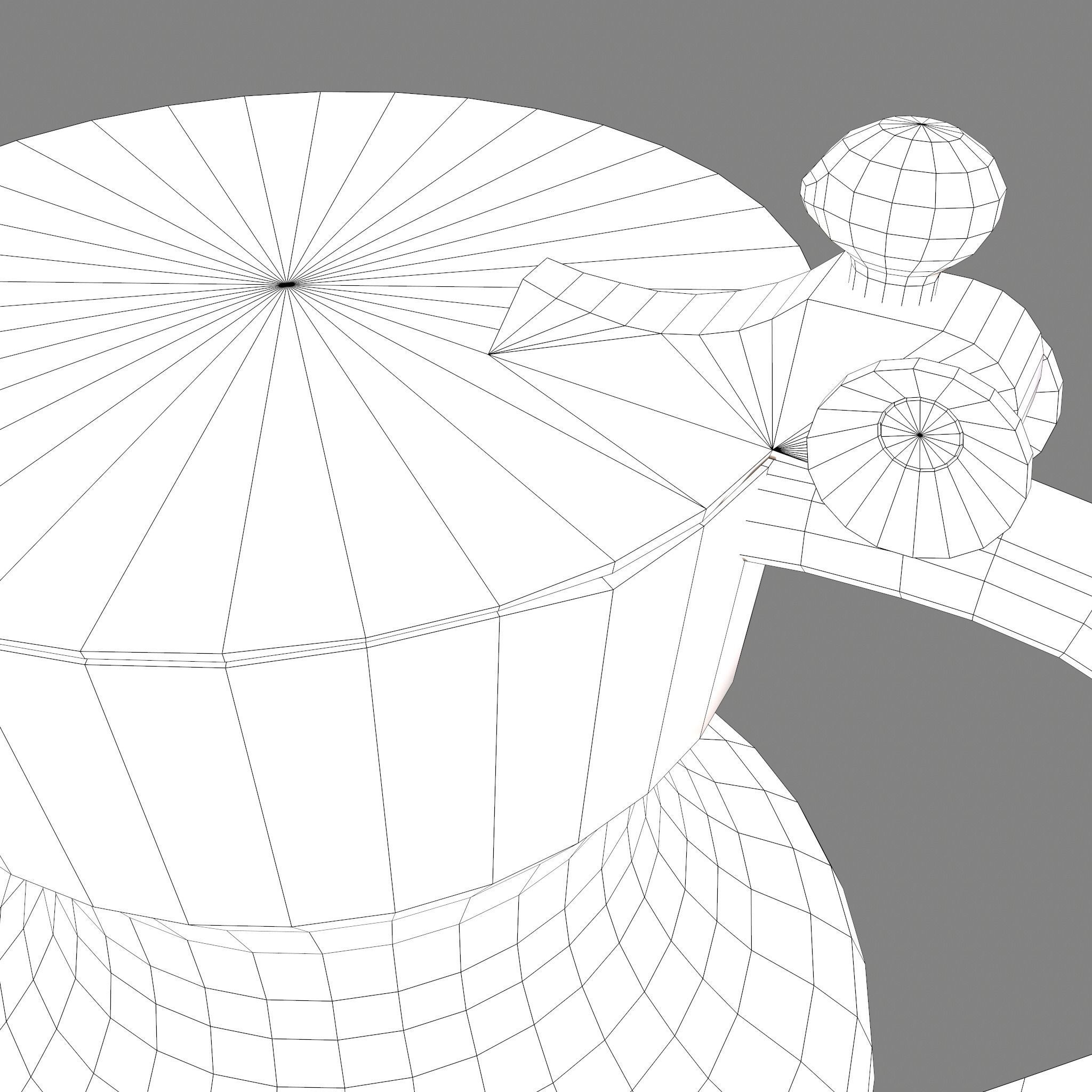 Pewter Jug Low-poly 3D model_25