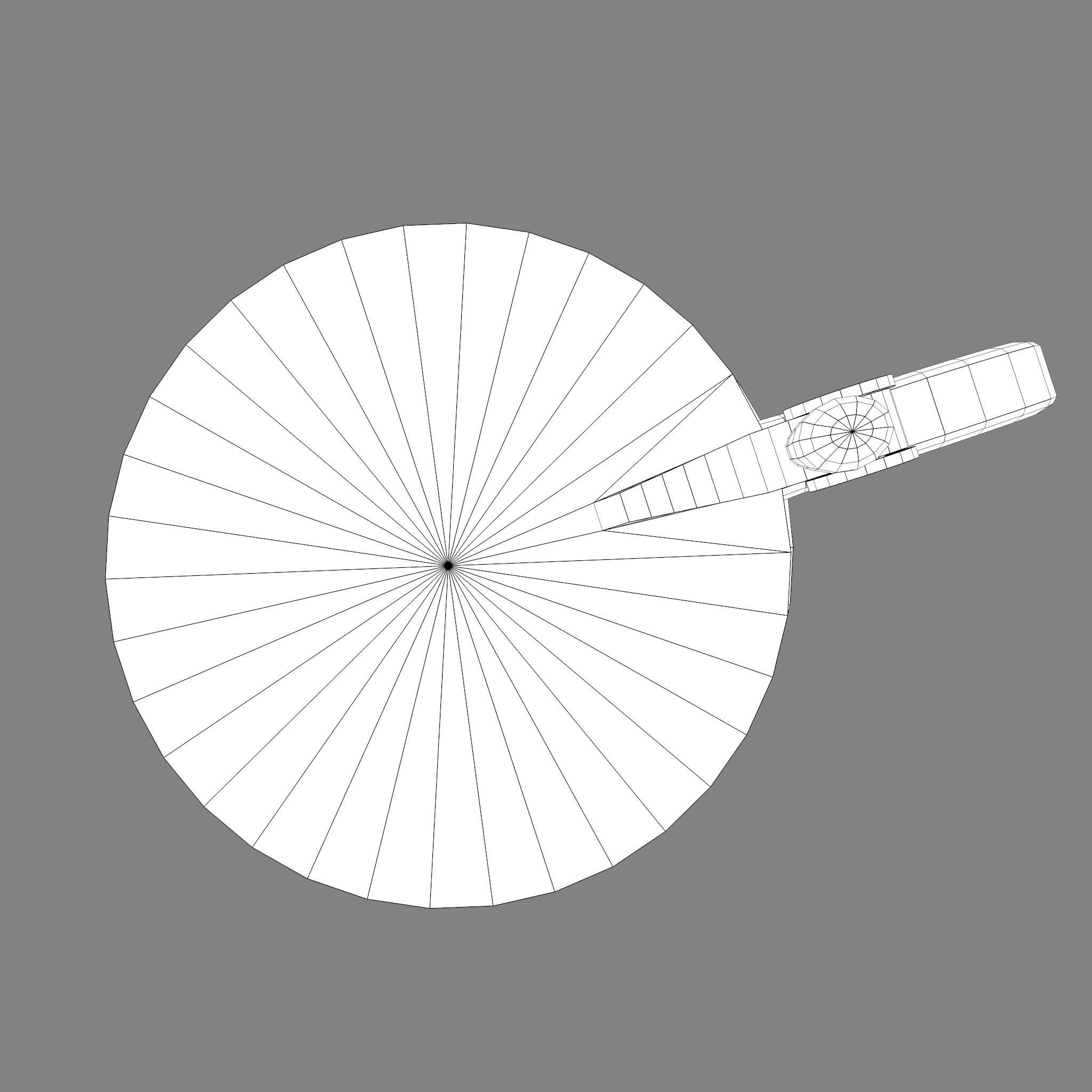 Pewter Jug Low-poly 3D model_24