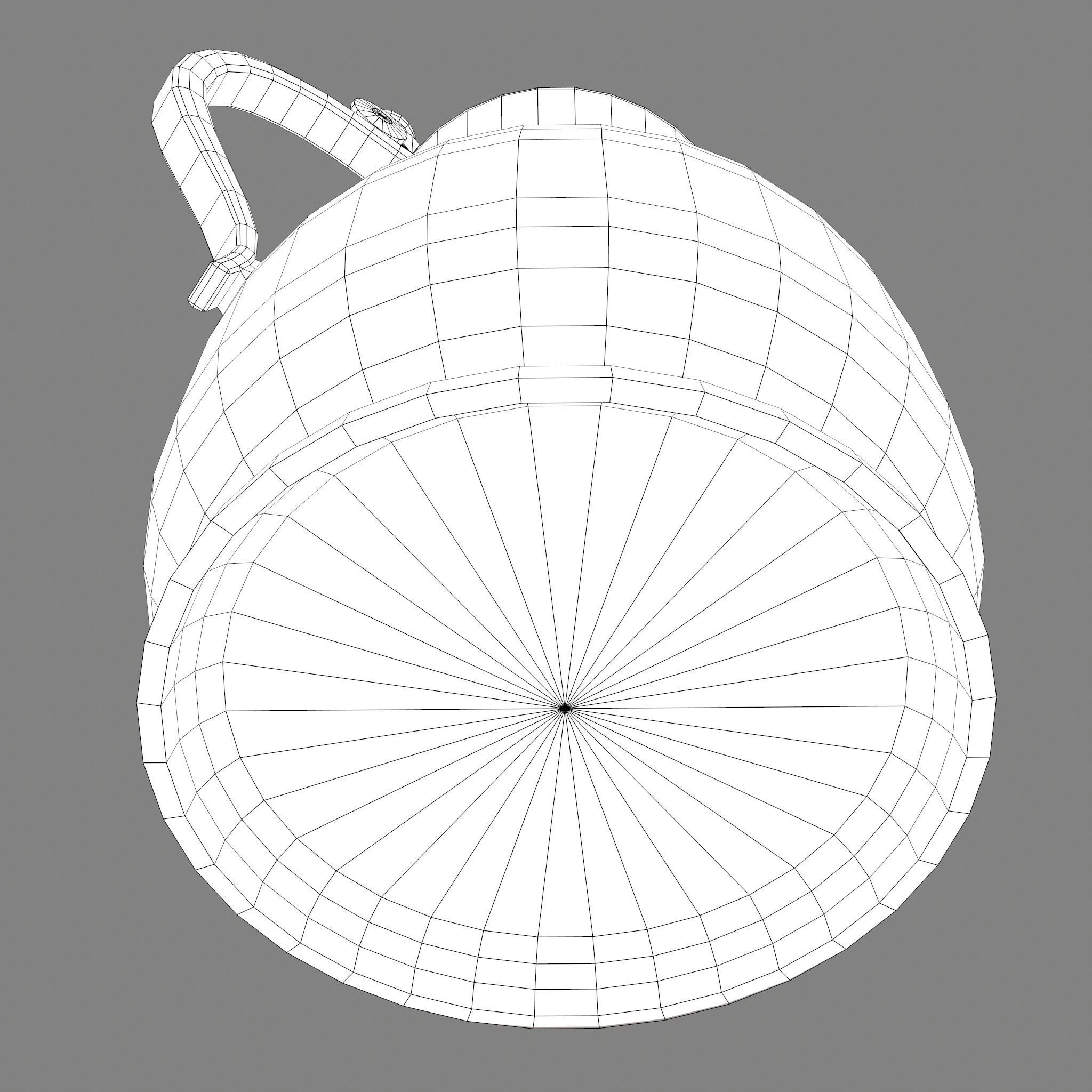 Pewter Jug Low-poly 3D model_30