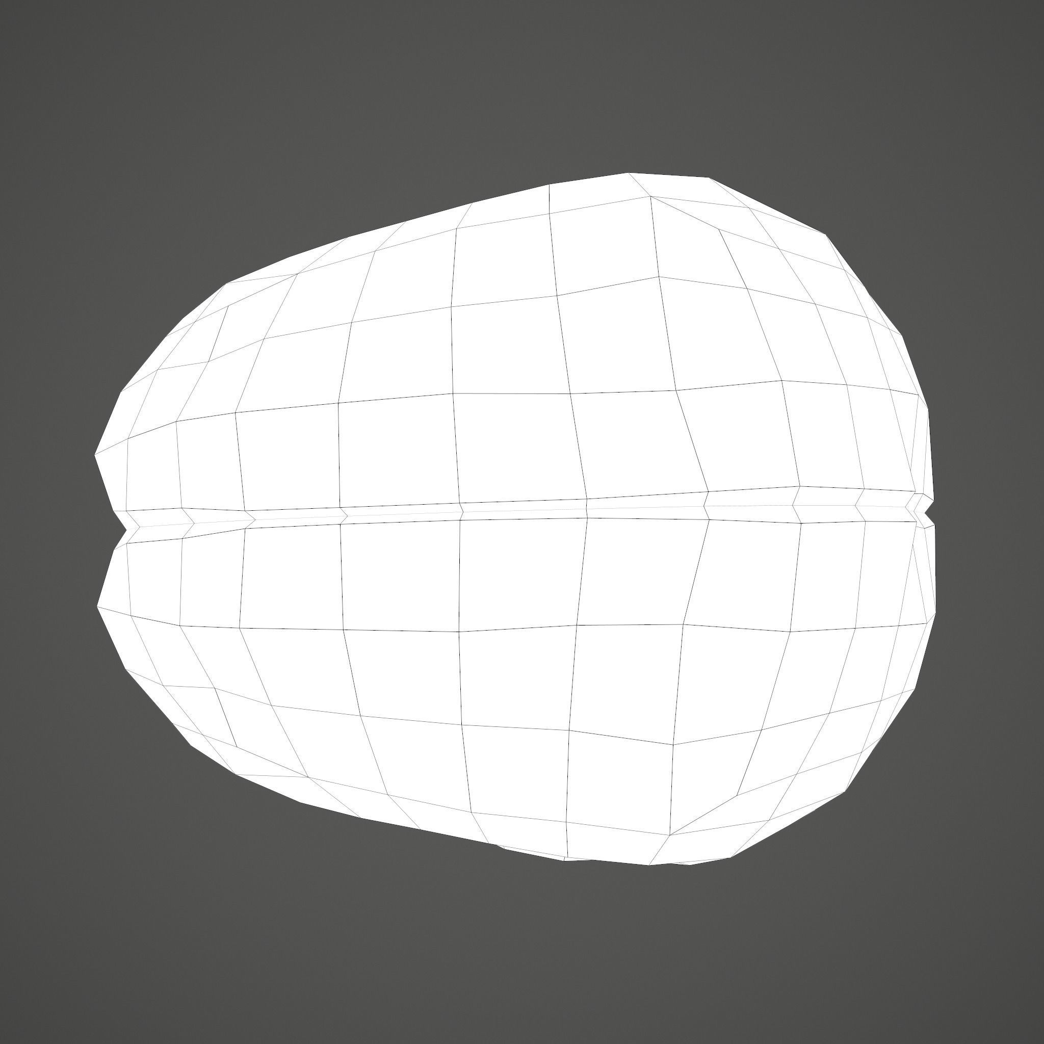 Human Brain Low-poly 3D model_34