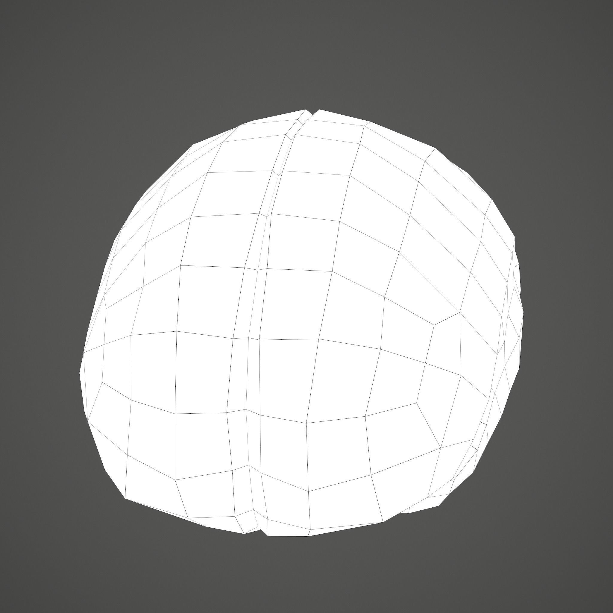 Human Brain Low-poly 3D model_31