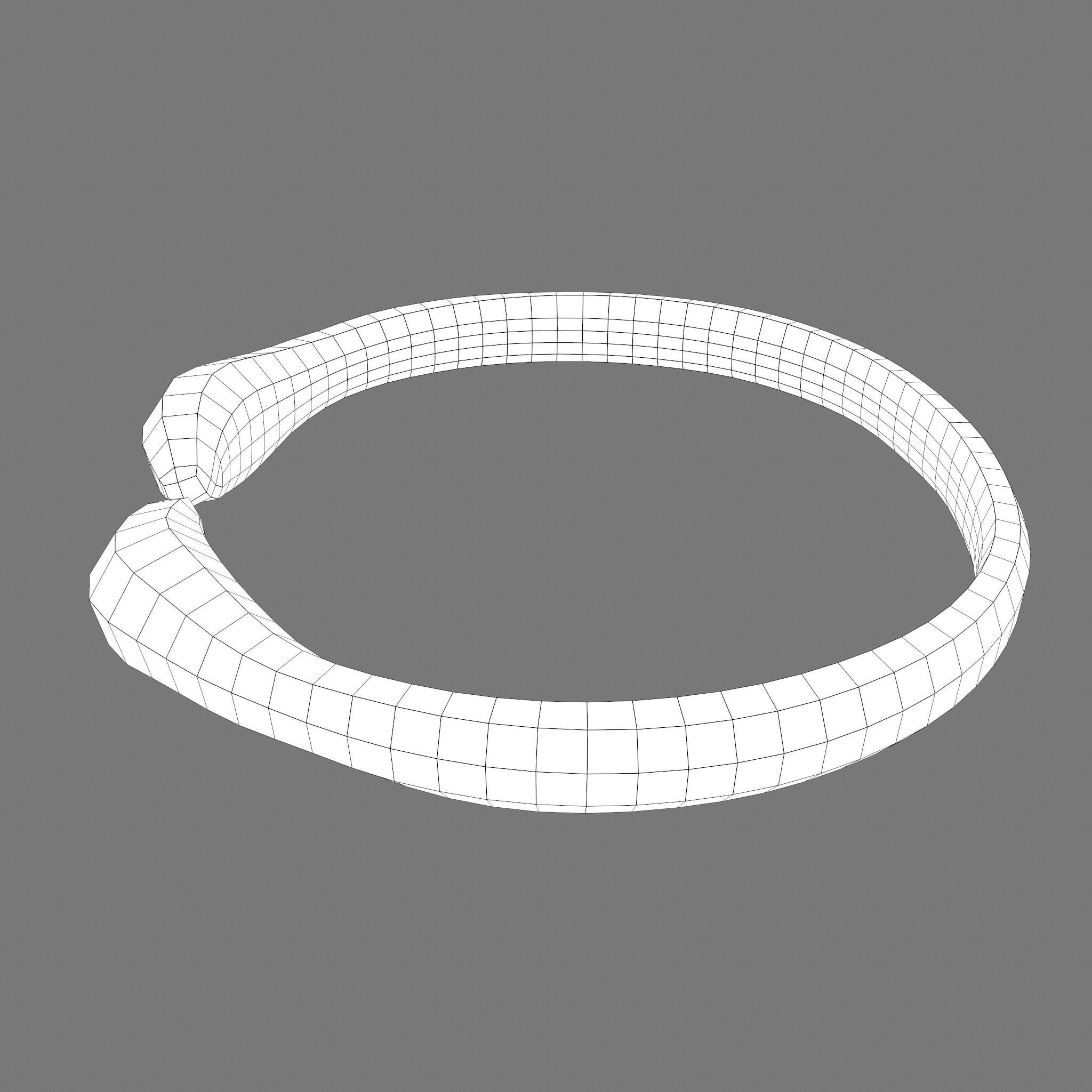 Golden Bird Ring Bracelet 3D Model Low-poly 3D model_23