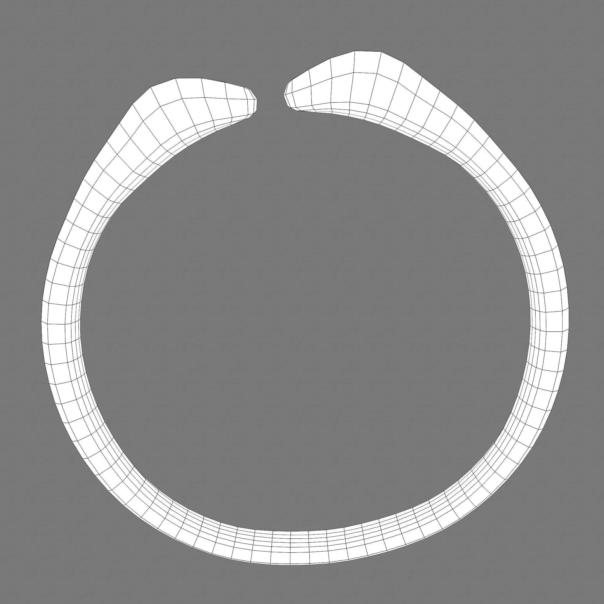 Golden Bird Ring Bracelet 3D Model Low-poly 3D model_24