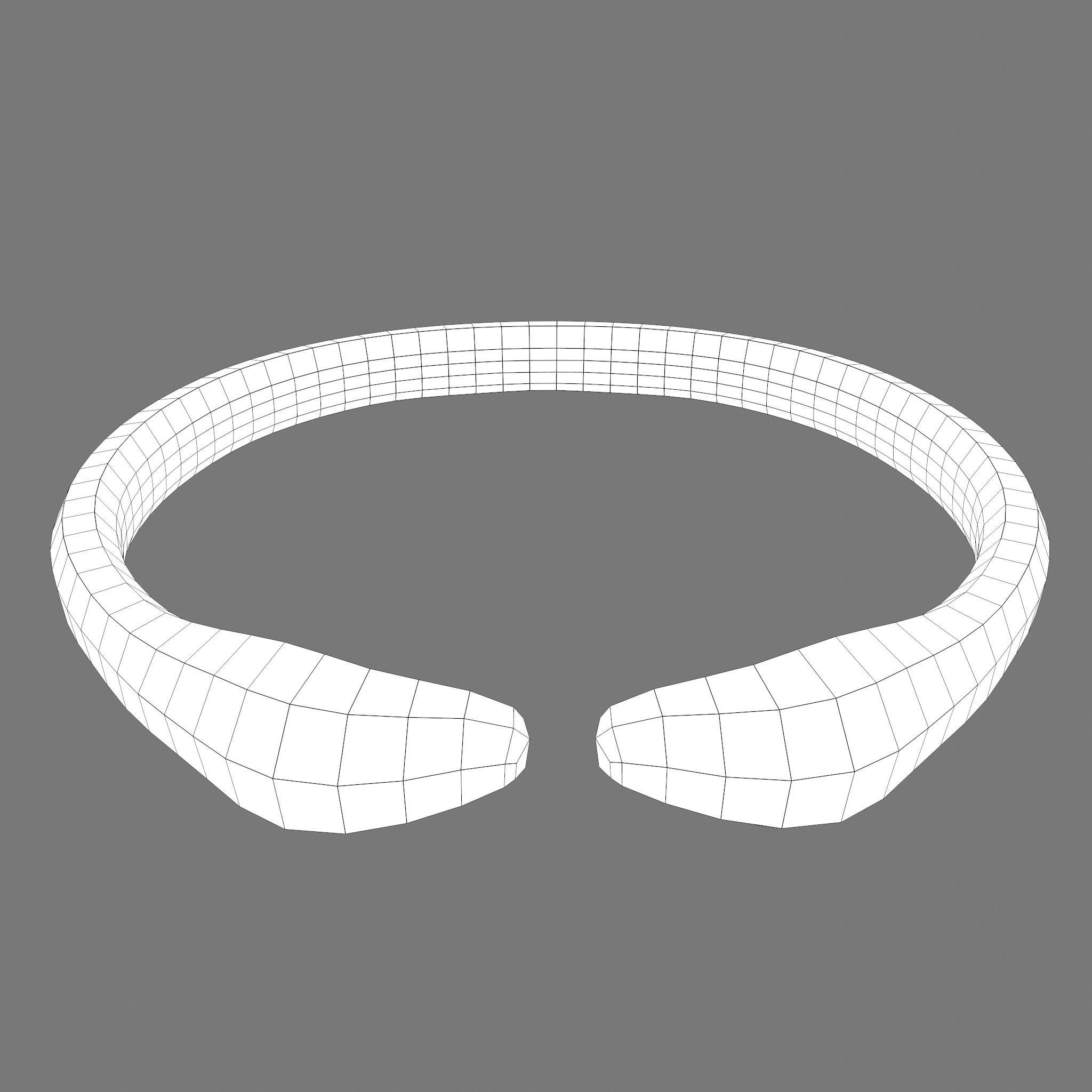 Golden Bird Ring Bracelet 3D Model Low-poly 3D model_25