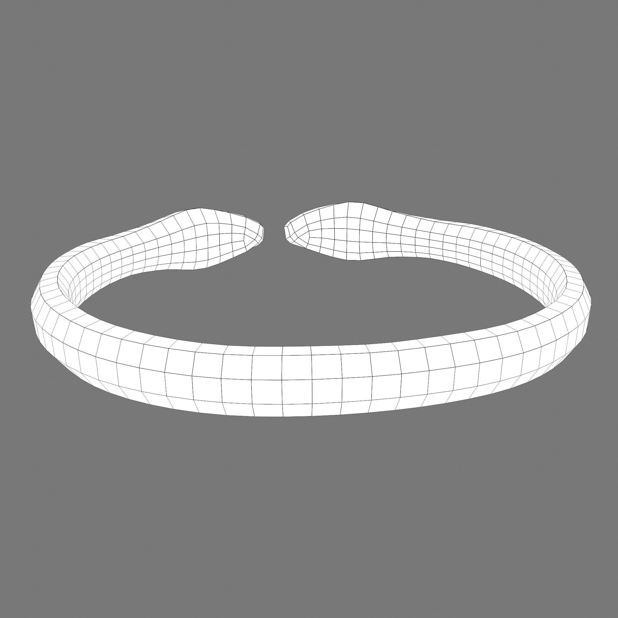 Golden Bird Ring Bracelet 3D Model Low-poly 3D model_26