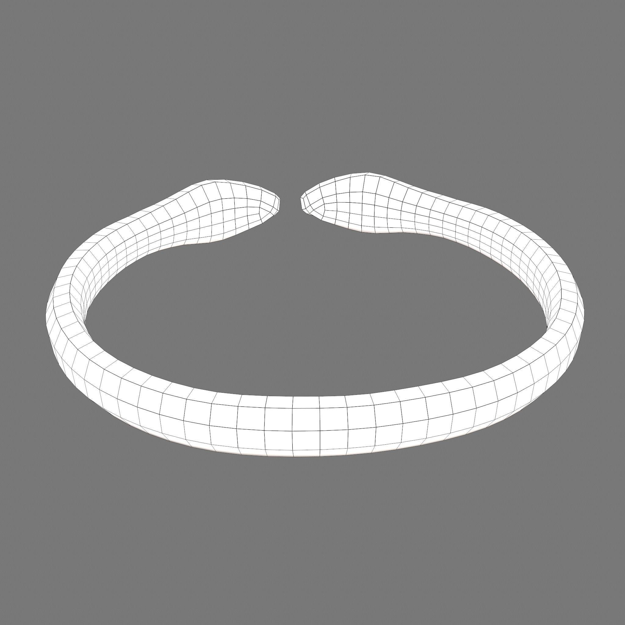 Golden Bird Ring Bracelet 3D Model Low-poly 3D model_22