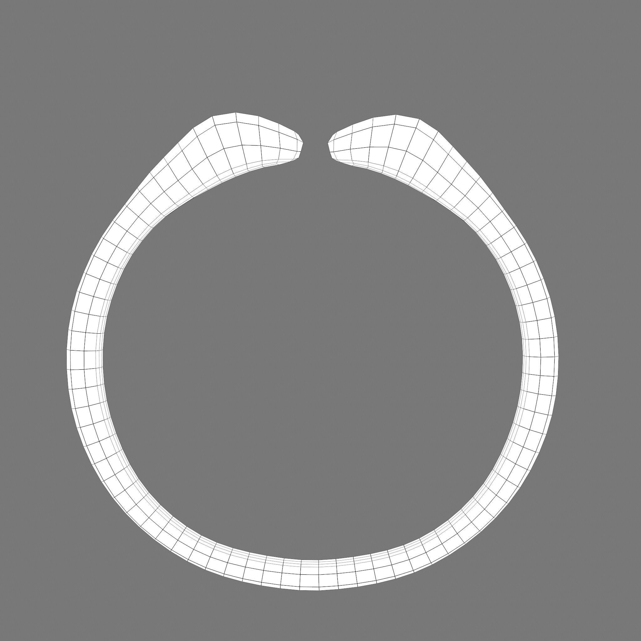 Golden Bird Ring Bracelet 3D Model Low-poly 3D model_28