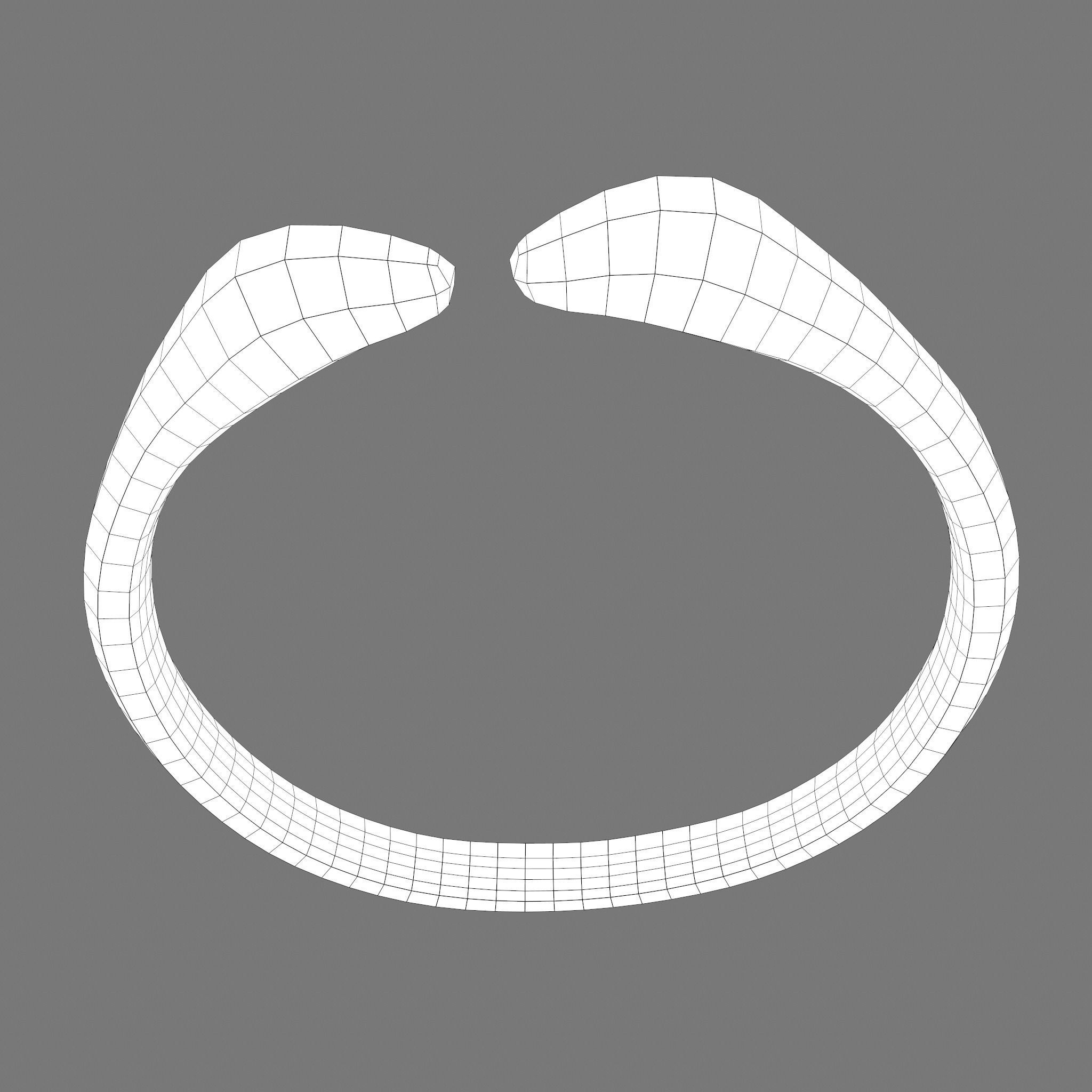 Golden Bird Ring Bracelet 3D Model Low-poly 3D model_27