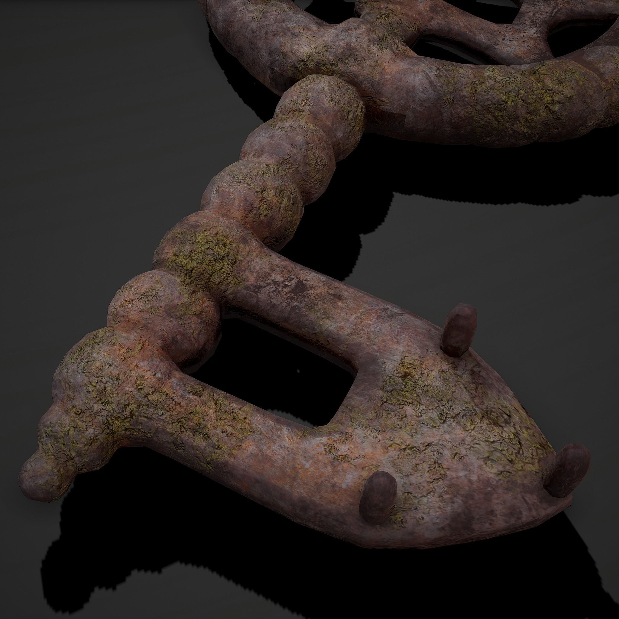 Ancient Medieval Key 3D model_8