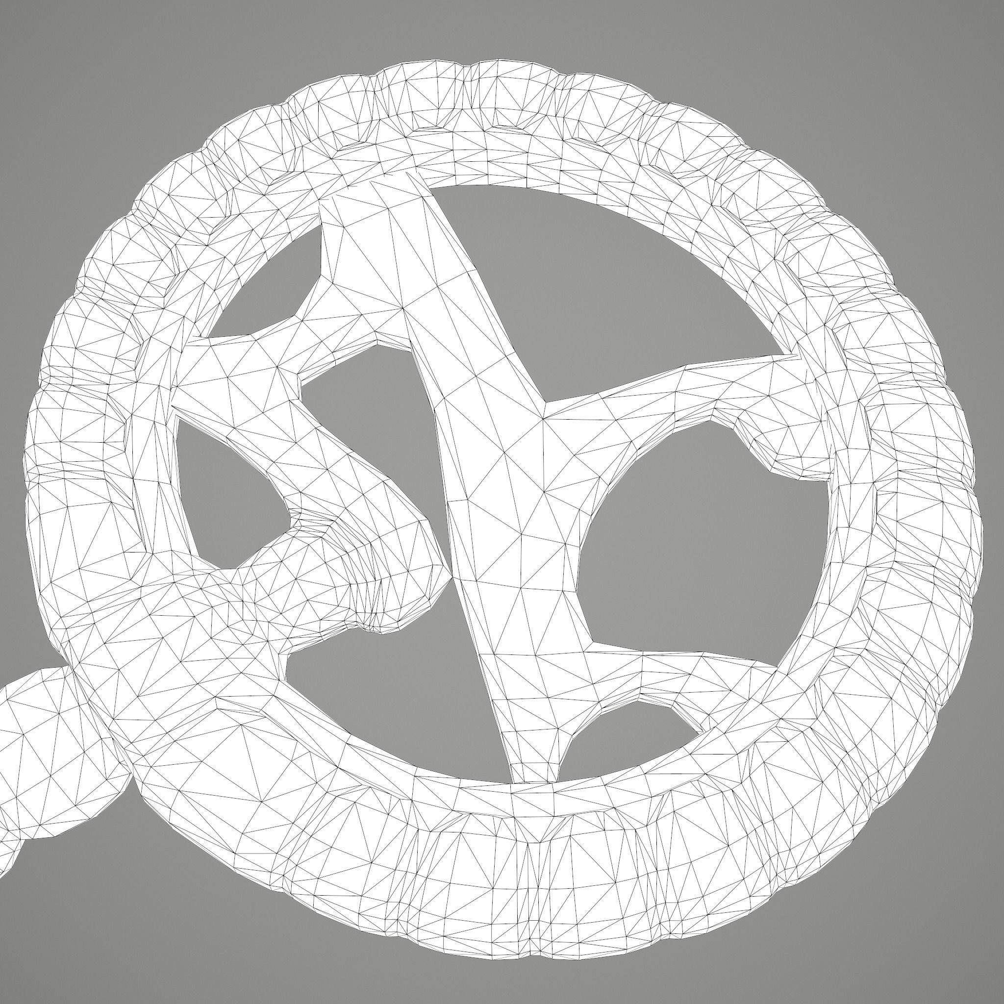 Ancient Medieval Key 3D model_38