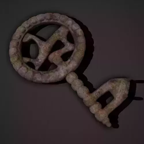 Ancient Medieval Key 3D model
