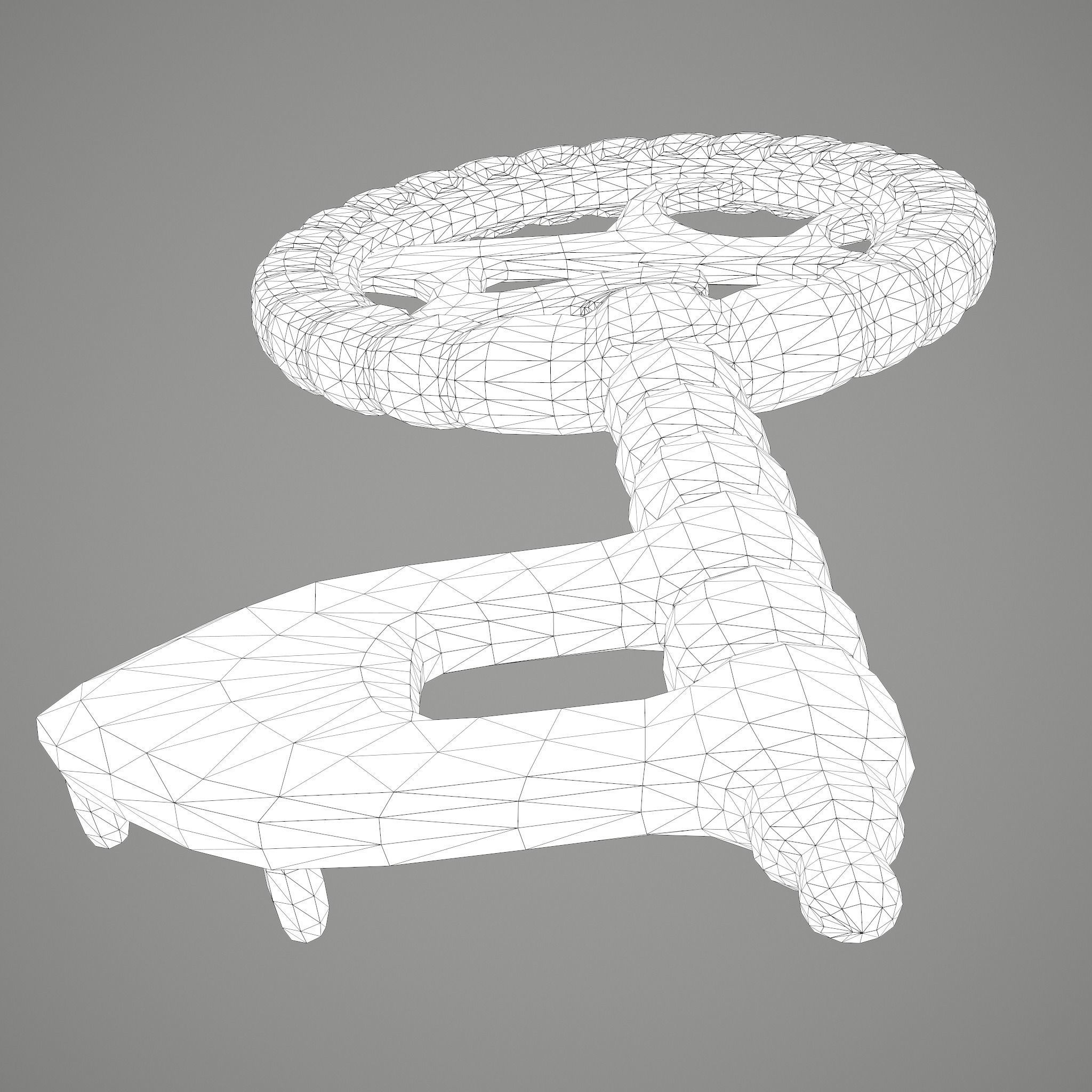 Ancient Medieval Key 3D model_35