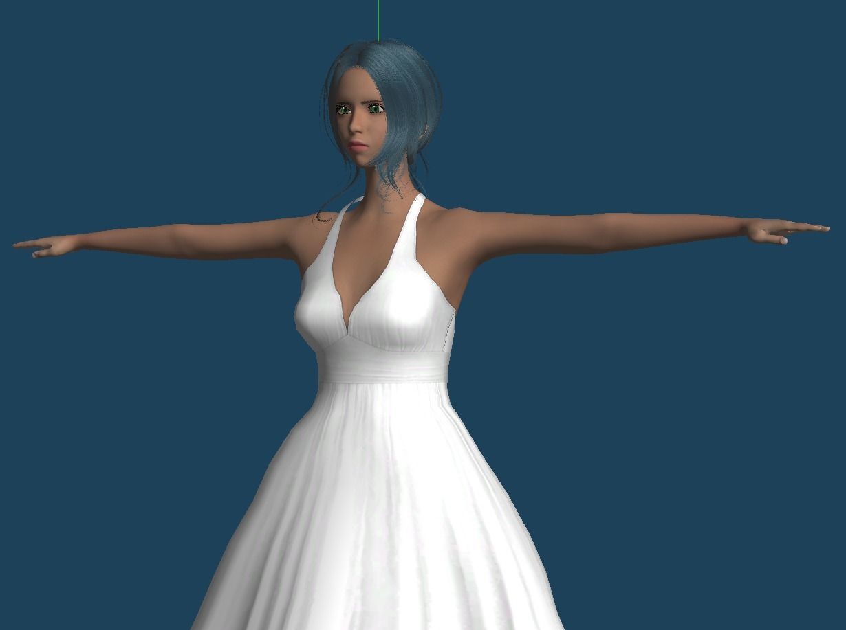 Unity Humanoid Model Female 026 free 3D model animated rigged | CGTrader