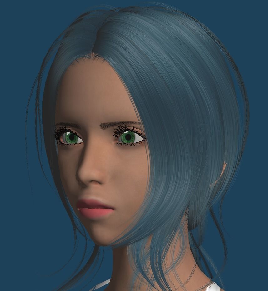 Unity Humanoid Model Female 026 Free 3D model_10