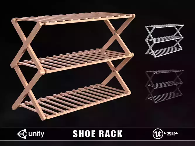 Modern Wooden Shoe Rack 