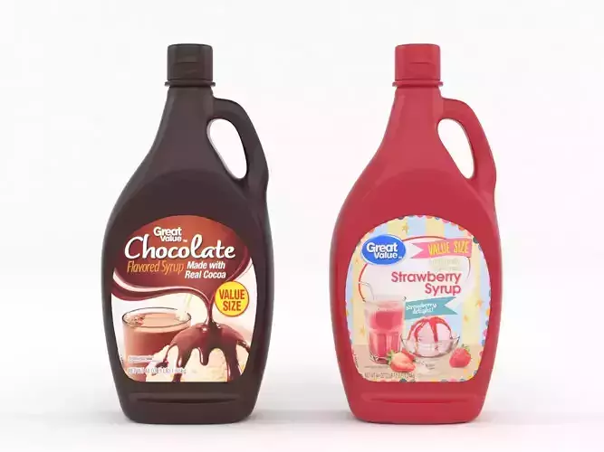 Great Value Syrup 3D model
