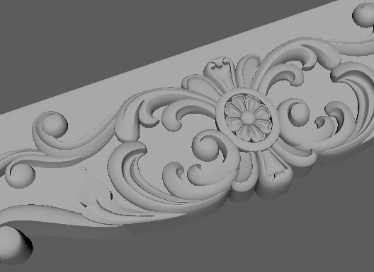 Sofa High quality 3d models for processing on a cnc machine 3D model_7