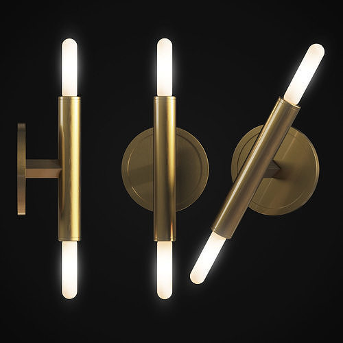 LE PETITE PENTAGONE SCONCE JONATHAN BROWNING  3D model