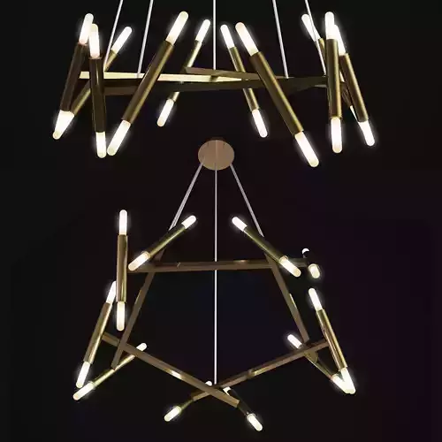 CHANDELIER PENTAGONE LE PETITE JONATHAN BROWNING 