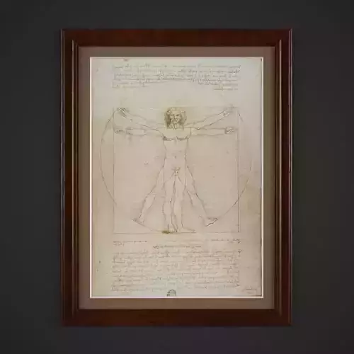 The collection of paintings in the classic style Leonardo