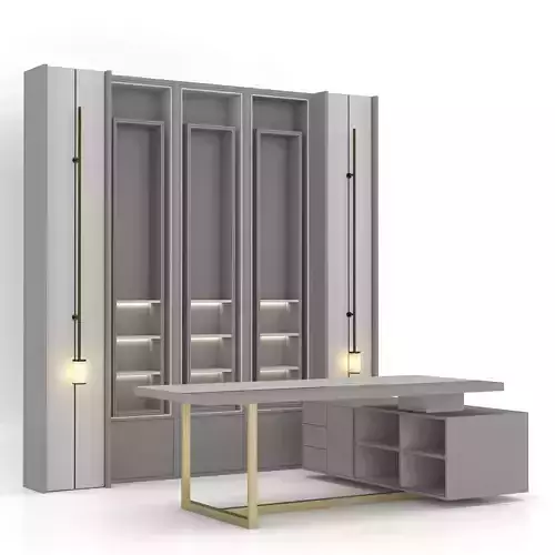 Office Table Bookshelf