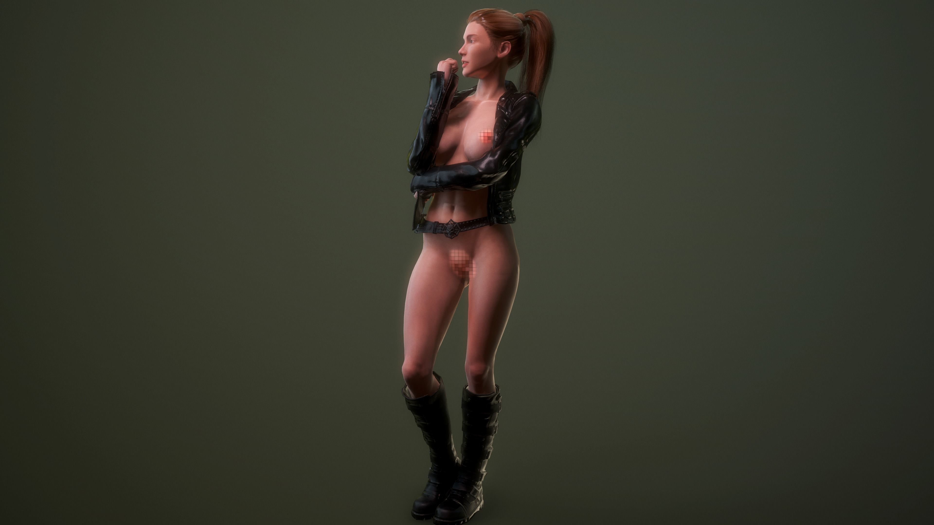 Woman - Perfect Female Body - Very High Detail Texture 3D model Low-poly 3D model_10