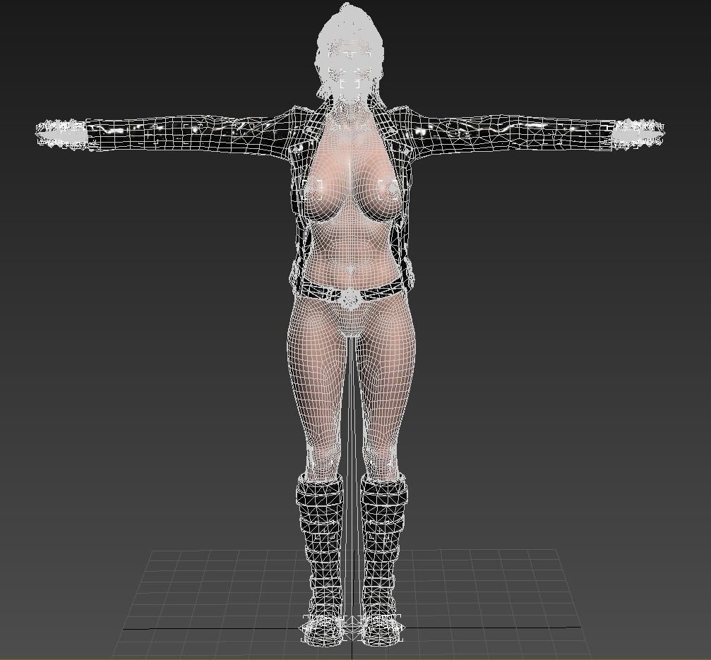 Woman - Perfect Female Body - Very High Detail Texture 3D model Low-poly 3D model_1