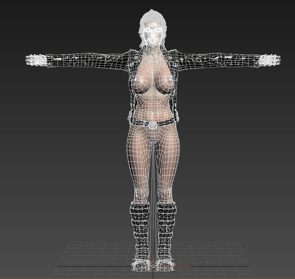 Woman - Perfect Female Body - Very High Detail Texture 3D model Low-poly 3D model_2