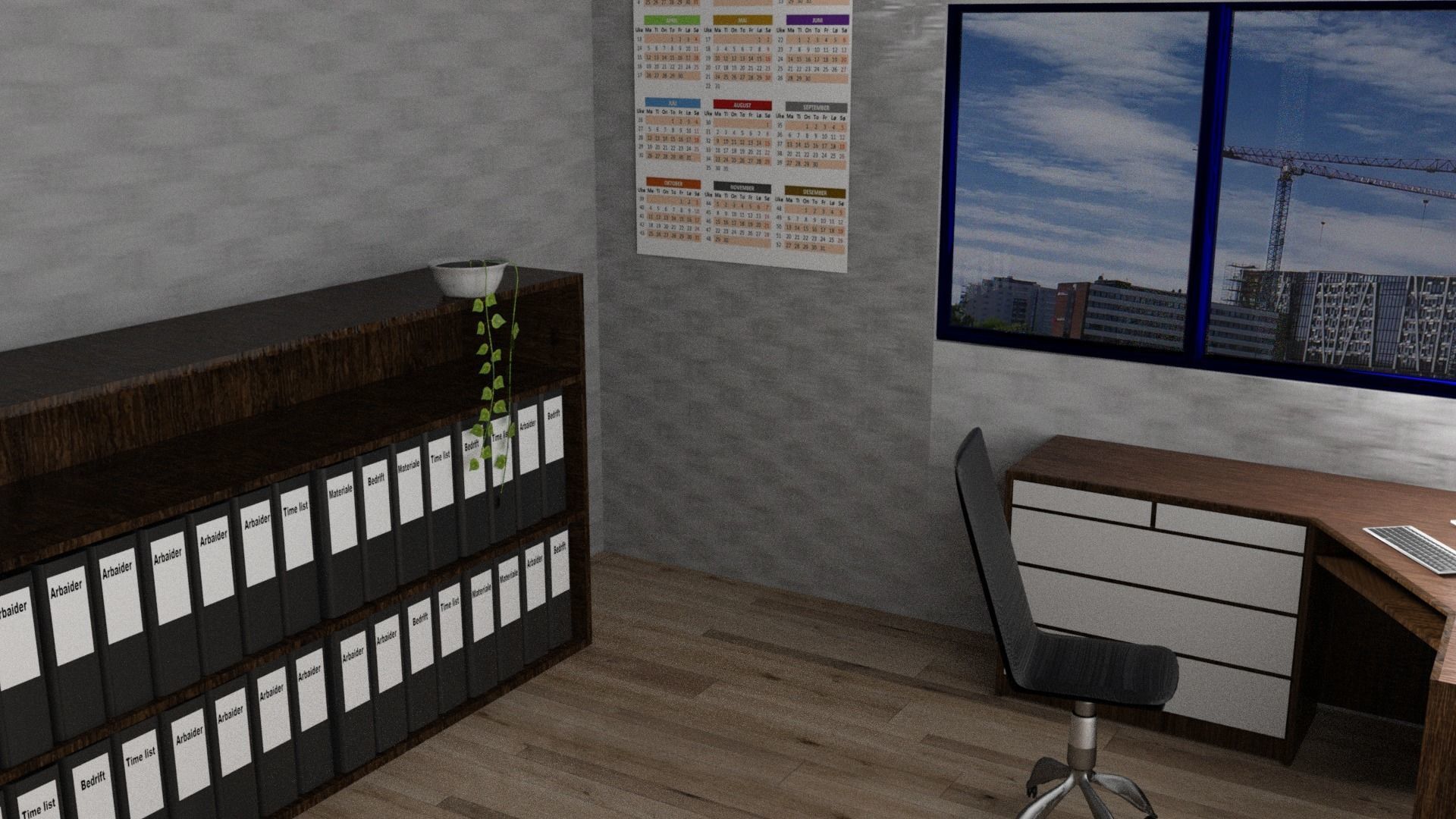 Building office 3D model_4