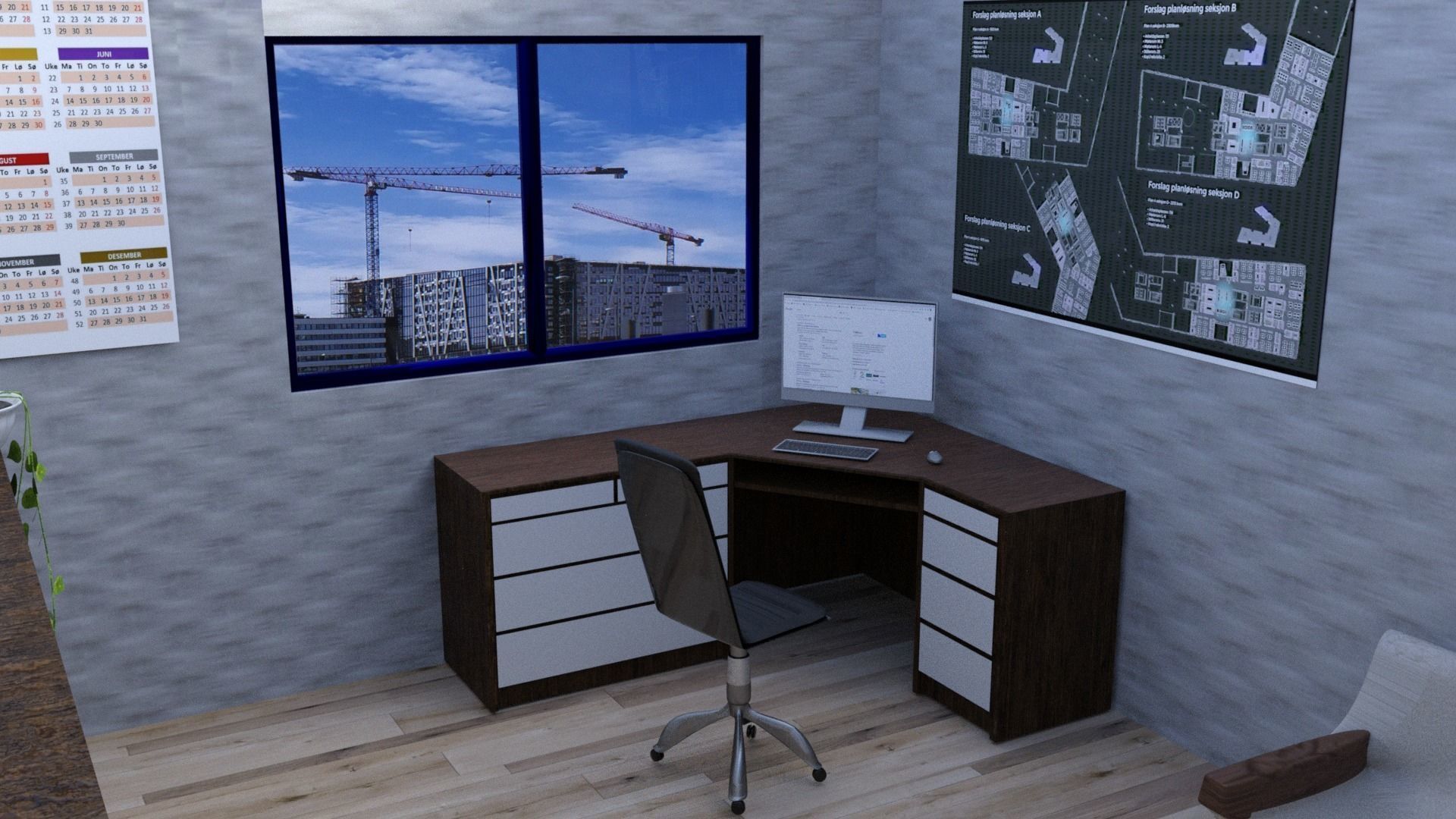 Building office 3D model_5