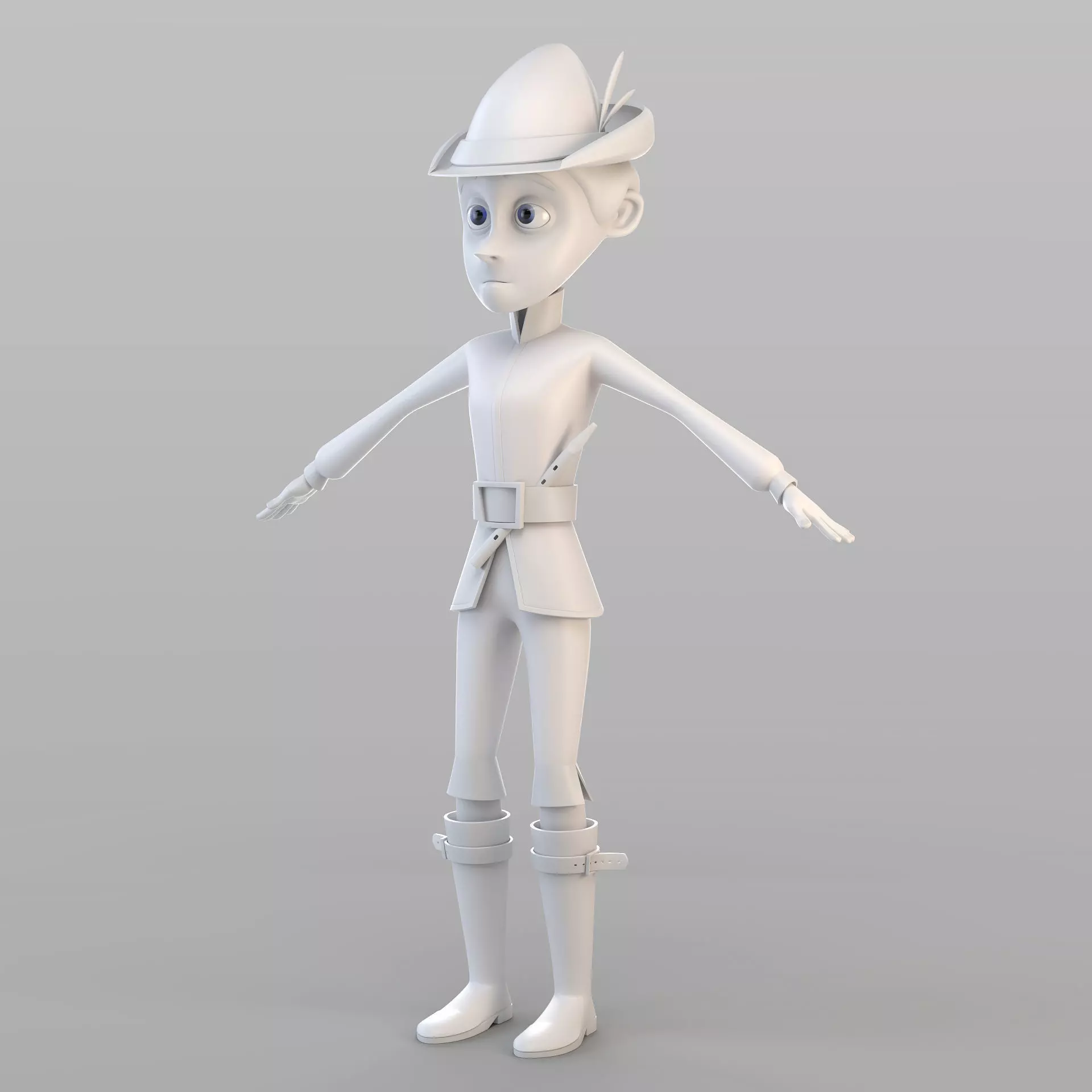 Cartoon Pied Piper 3D model