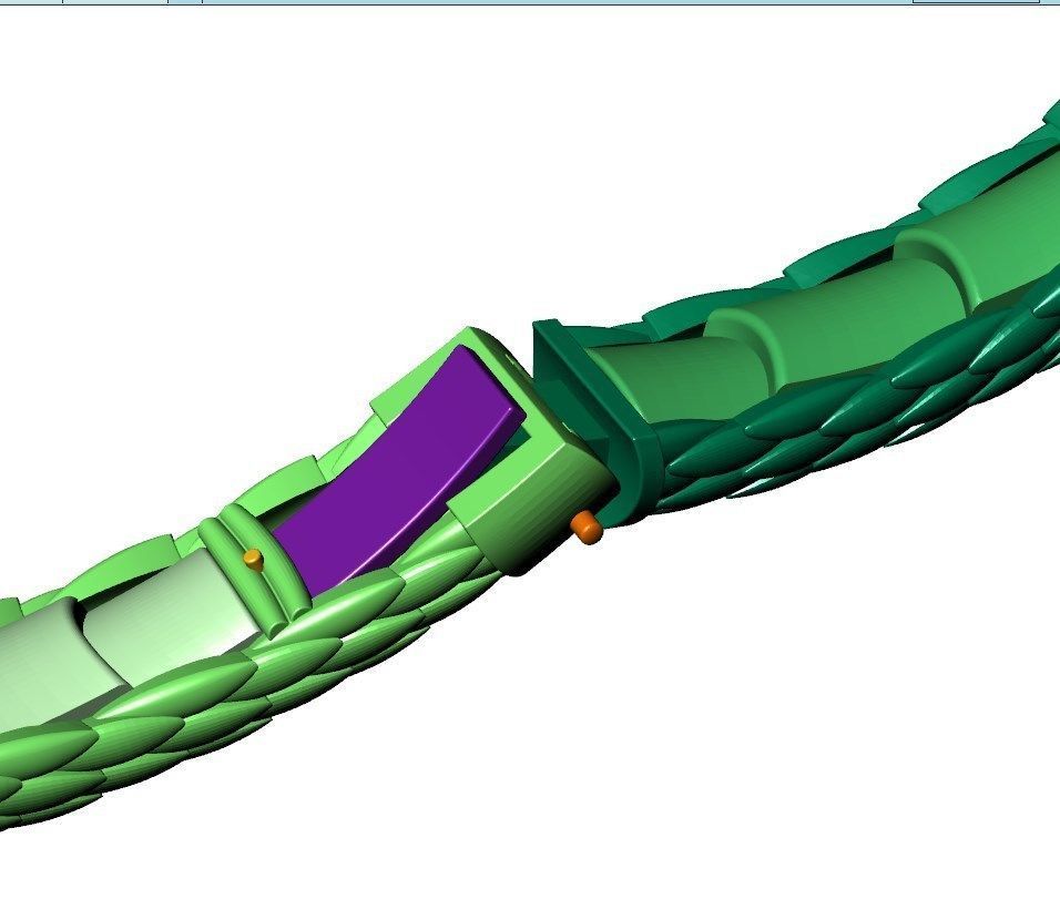 Dragon Gothic Jewelry  Bracelet  3D Model STL File - DGJB1 3D print model_22