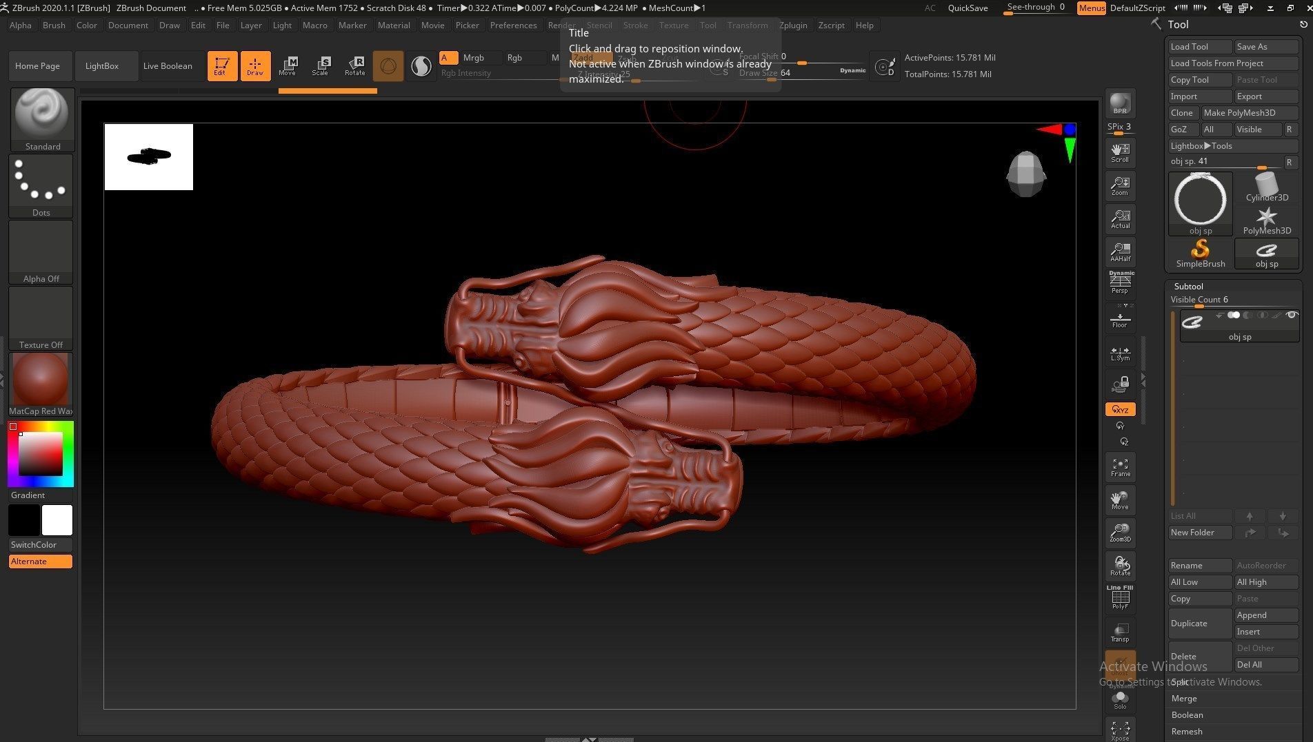 Dragon Gothic Jewelry  Bracelet  3D Model STL File - DGJB1 3D print model_41