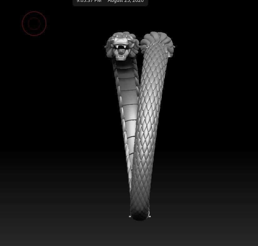 Dragon Gothic Jewelry  Bracelet  3D Model STL File - DGJB1 3D print model_20