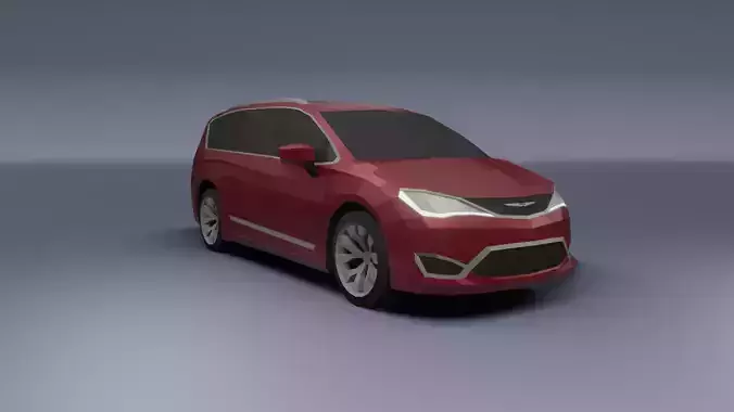 Chrysler Pacifica 2020 low poly 3D model