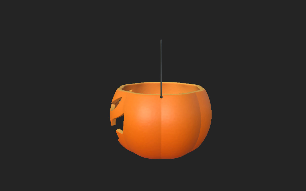 Pumpkin Bucket 3D model_13