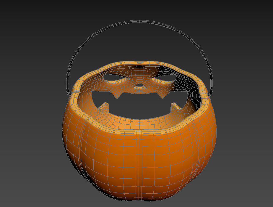 Pumpkin Bucket 3D model_21