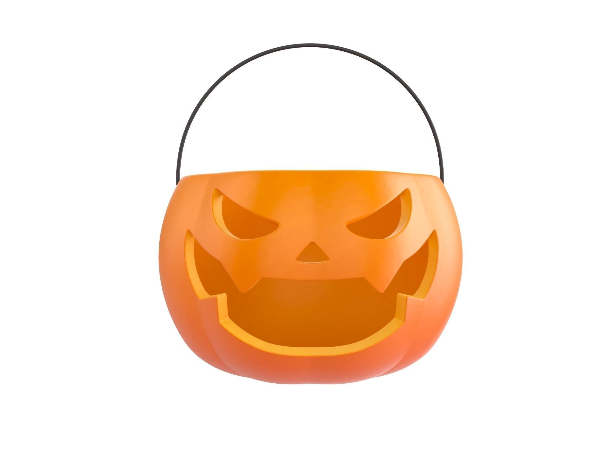Pumpkin Bucket 3D model_1