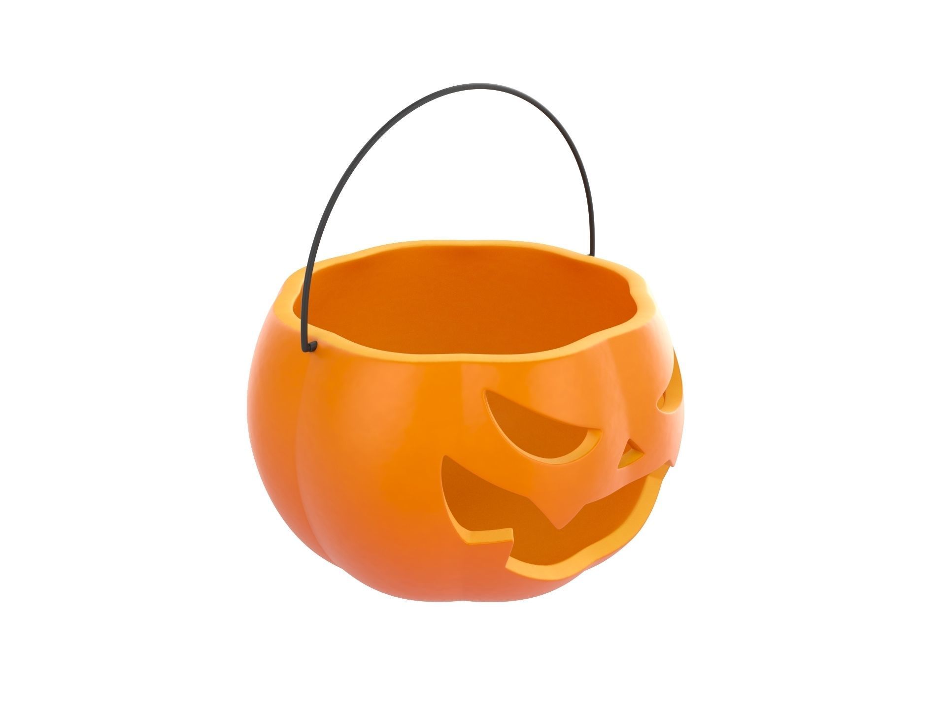 Pumpkin Bucket 3D model_2