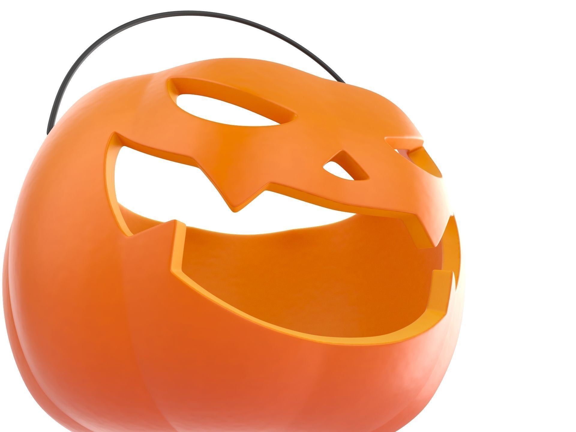 Pumpkin Bucket 3D model_6