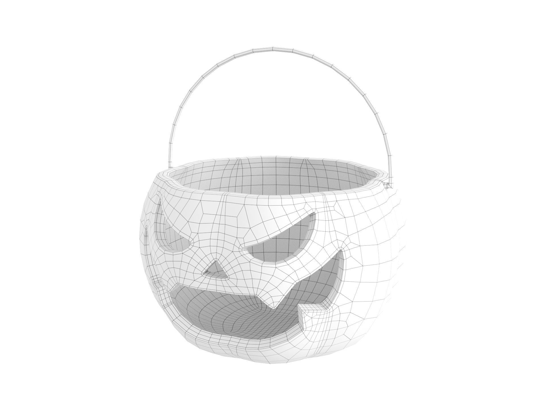 Pumpkin Bucket 3D model_30